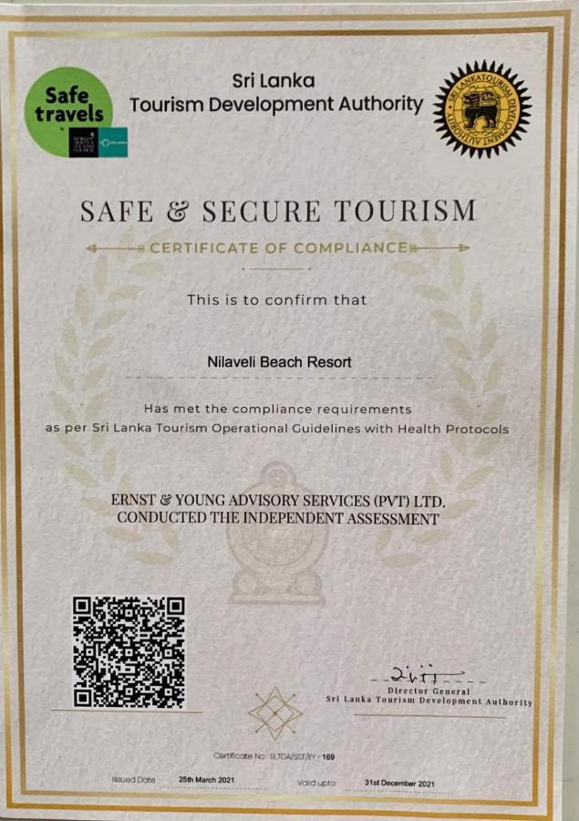Nilaveli Beach Resort - Level 1 Certified Luaran gambar